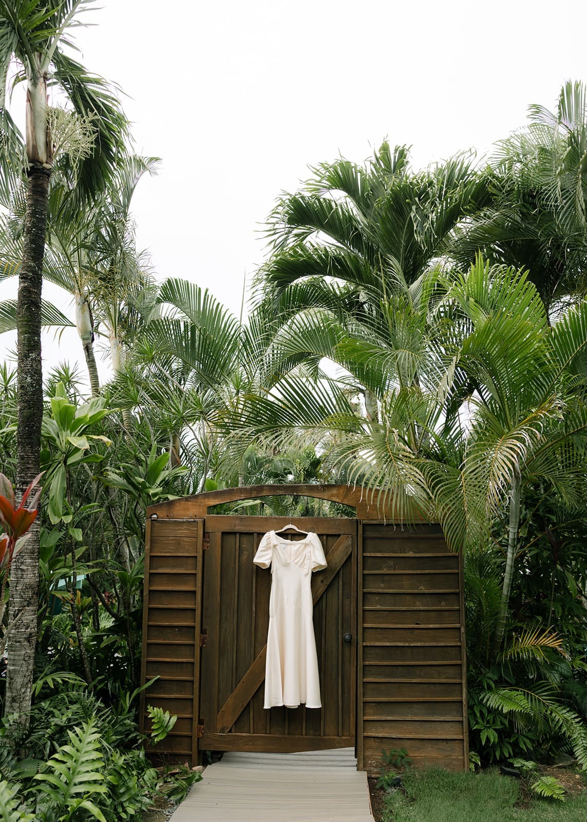 Dress detail shot at Airbnb in Oahu, Hawaii